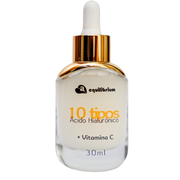 SÉRUM 10 TIPOS DE ÁCIDO HIALURÔNICO COM VITAMINA C